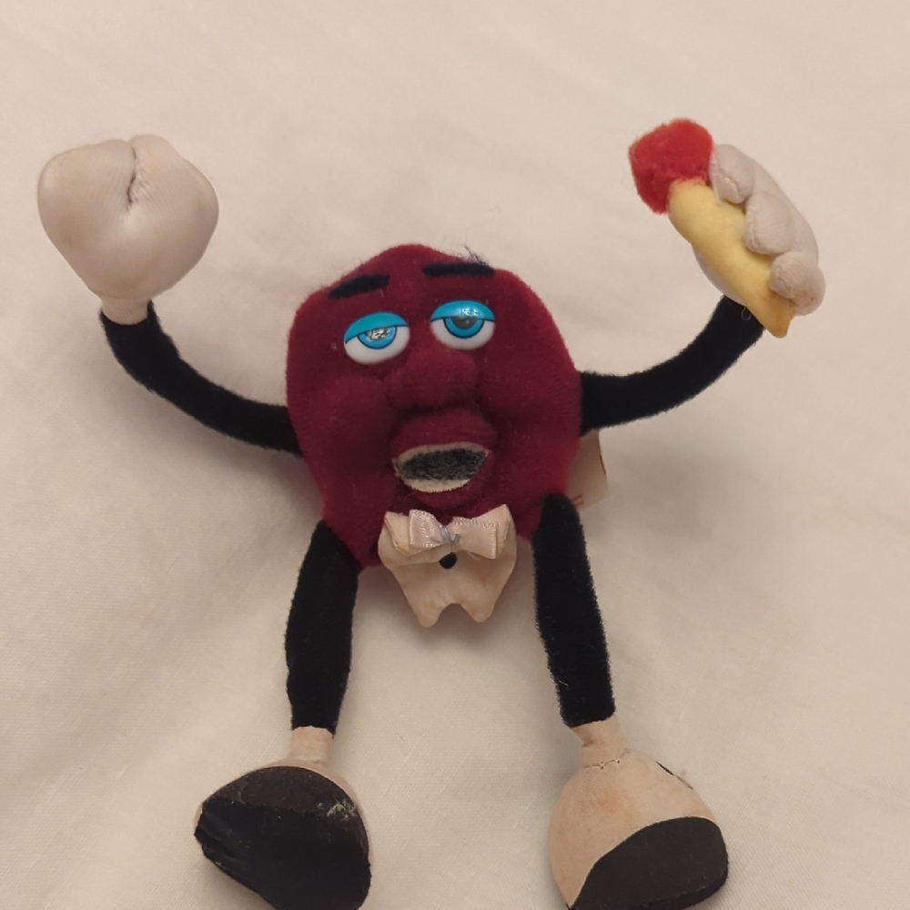 Plush Toy with Bow Tie - Red and Black